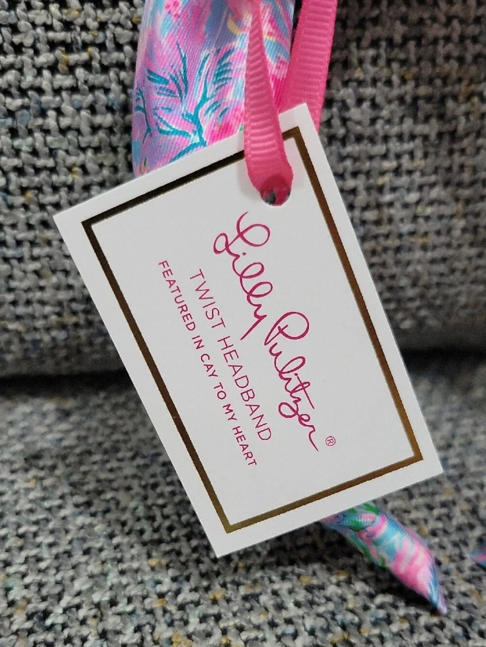 LILLY PULITZER Twist Headband in Cay To My Heart